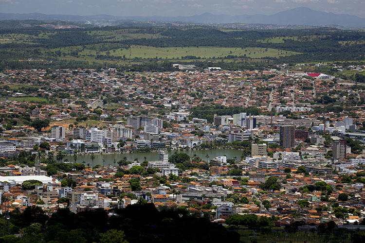 The city of Sete Lagoas, Brazil, is shown in a Feb. 4, 2014 photo. A radio journalist's home was attacked in a drive-by shooting on April 9, 2020, in the city. (AP Photo/Bruno Magalhaes)