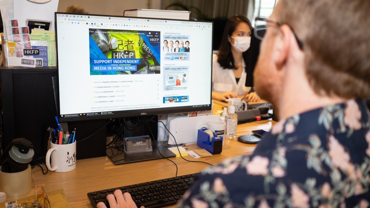 Newsroom of Hong Kong Free Press