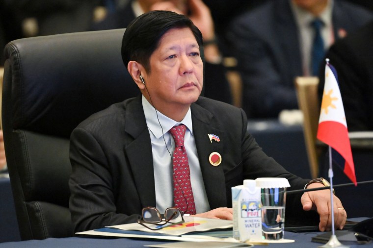 Philippines' President Ferdinand Marcos Jr. in Tokyo, Japan on December 17, 2023.