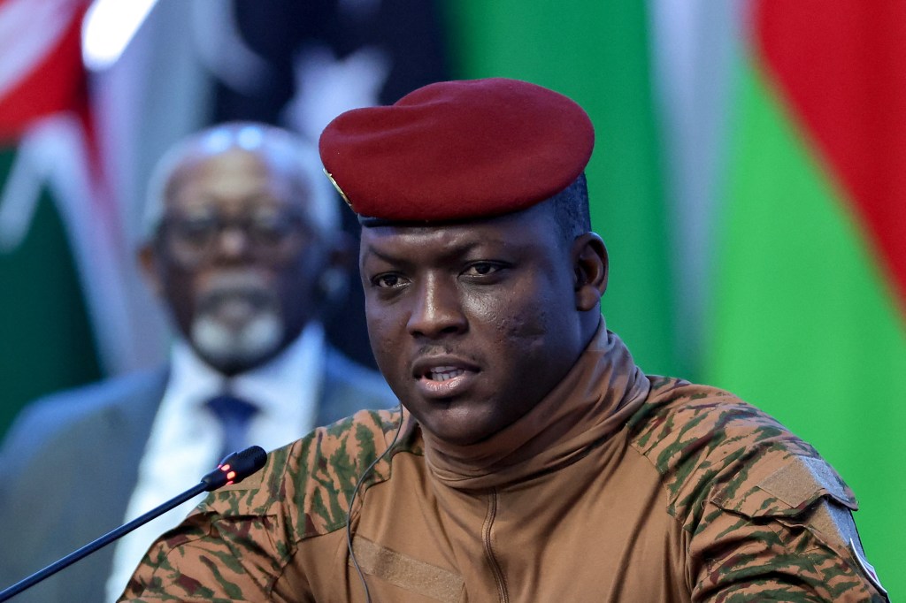 Burkina Faso's interim President Ibrahim Traoré, shown here attending a Russia-Africa summit in Saint Petersburg, Russia, on July 28, 2023, has led the country since seizing power during a September 2022 coup. Burkinabe authorities have suspended several international media outlets for reporting on military misconduct allegations. (Photo: Donat Sorokin/TASS)