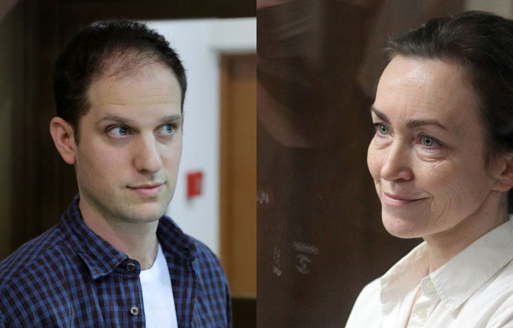 Evan Gershkovich (left), shown here in October 2023, and Alsu Kurmasheva (right), shown here in April 2024, were released as part of a prisoner exchange on Aug. 1, 2024. (Photos: Getty Images)