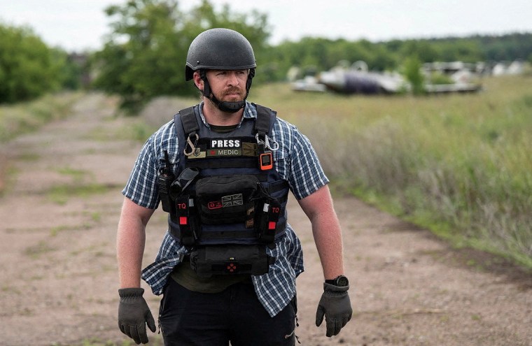 Reuters safety advisor Ryan Evans in an undated photo taken in Ukraine. Evans was killed and three other journalists were injured in a missile strike in eastern Ukraine on August 24, 2024. (Photo: Reuters/Staff)