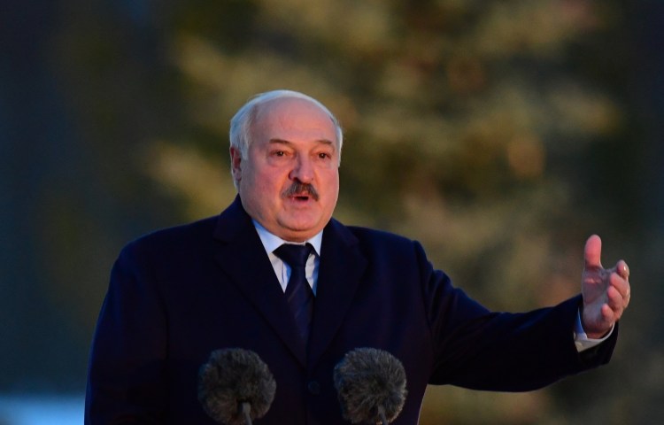 Journalist Dzmitry Luksha was among 30 prisoners pardoned on August 16 by President Aleksandr Lukashenko, pictured here in January 27 near the village of Zaitsevo, Leningrad region. (Photo: Olga Maltseva/Pool via Reuters)