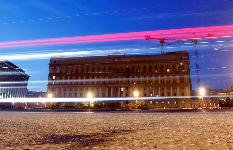 Cars drive near headquarters of the Federal Security Service in Moscow, Russia July 1, 2013. Picture taken July 1, 2013. (Photo: Reuters/Maxim Shemetov)