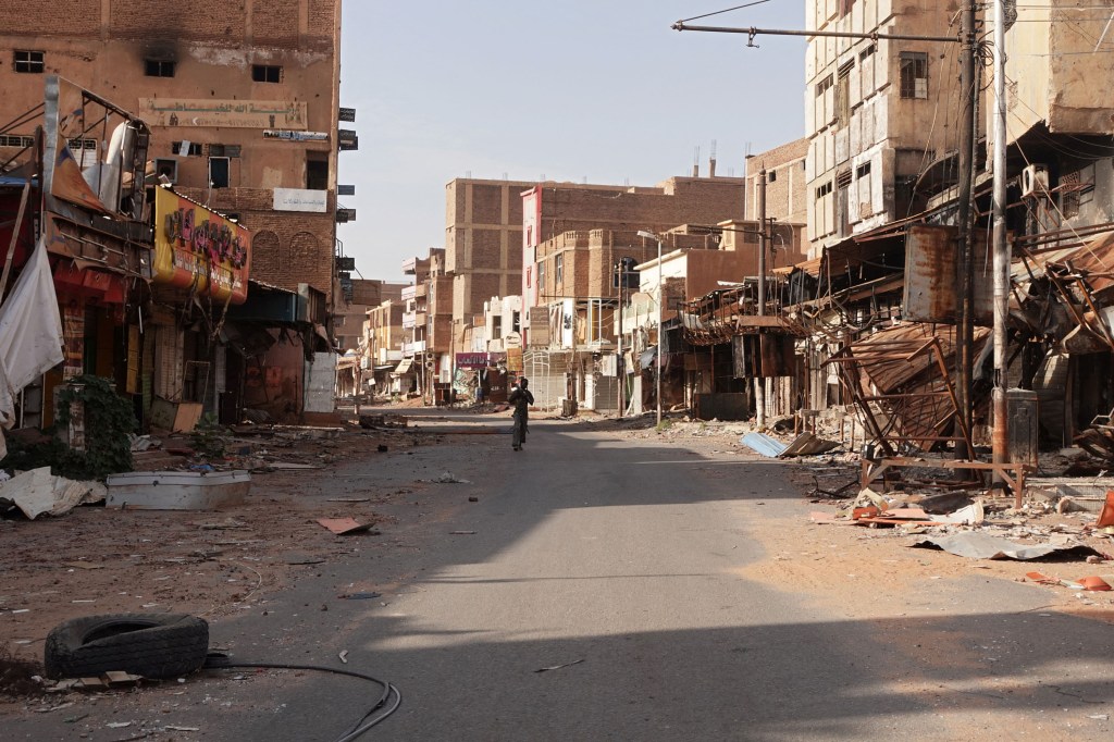 A view of a street in the city of Omdurman damaged in the civil war in Sudan, April 7, 2024. Six journalists died in 2024 amid ongoing battles between Sudan's armed forces and the Rapid Support Forces paramilitary group. (Photo: Reuters//El Tayeb Siddig)