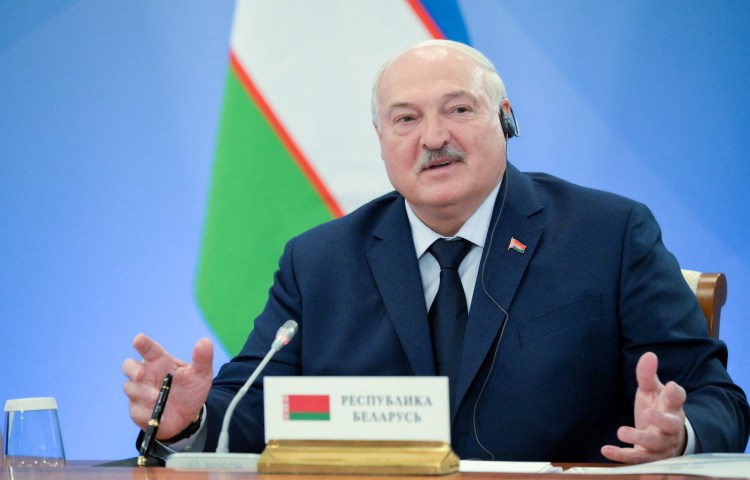 Belarusian President Alexander Lukashenko attends a meeting in Russia in December 2024.