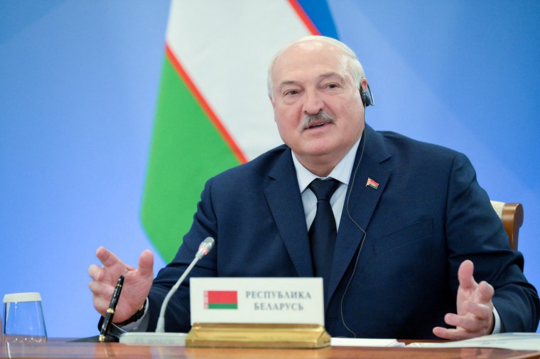 Belarusian President Alexander Lukashenko attends a meeting in Russia in December 2024.