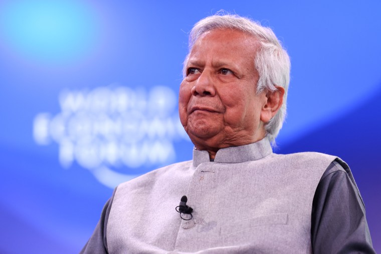 Muhammad Yunus, Chief Adviser of the Government of Bangladesh, in Davos, Switzerland, in January 2025.
