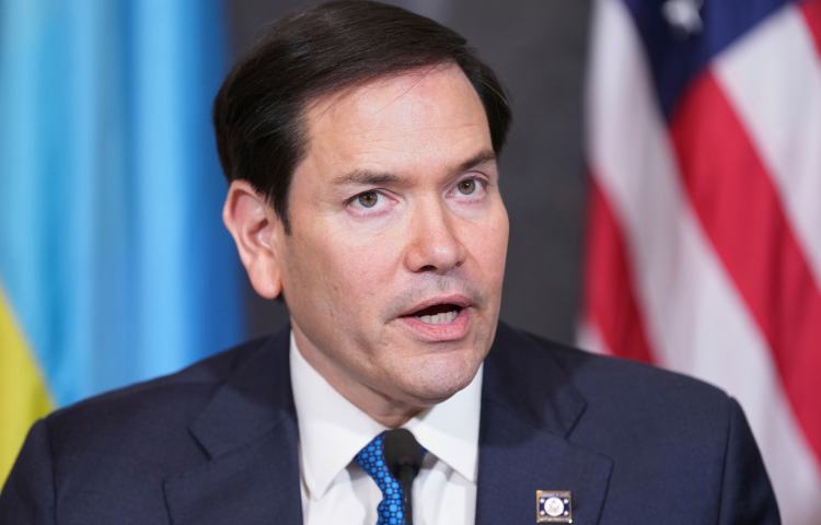U.S. Secretary of State Marco Rubio speaks in April at the State Department in Washington.