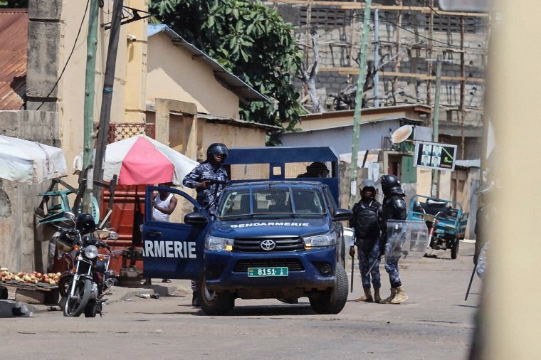 Togolese Gendarmerie in Togo's capital Lomé on June 6, 2025.