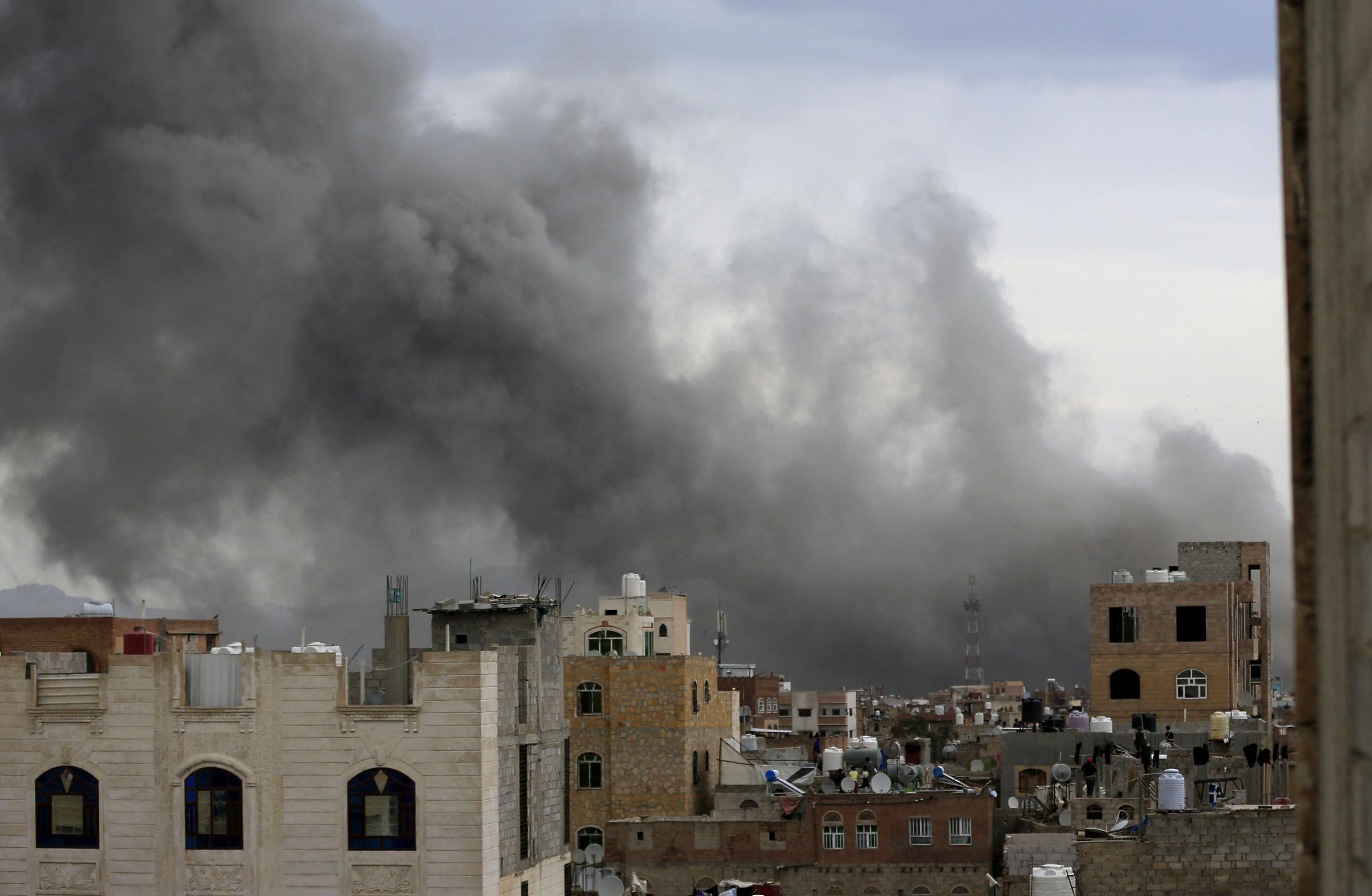 Smoke billows after Israeli strikes on Yemen's capital Sanaa on September 10, 2025. Israel’s attack on Yemen echoes previous strikes on Gaza, Lebanon, and Iran, where it has repeatedly failed to distinguish between military targets and journalists.